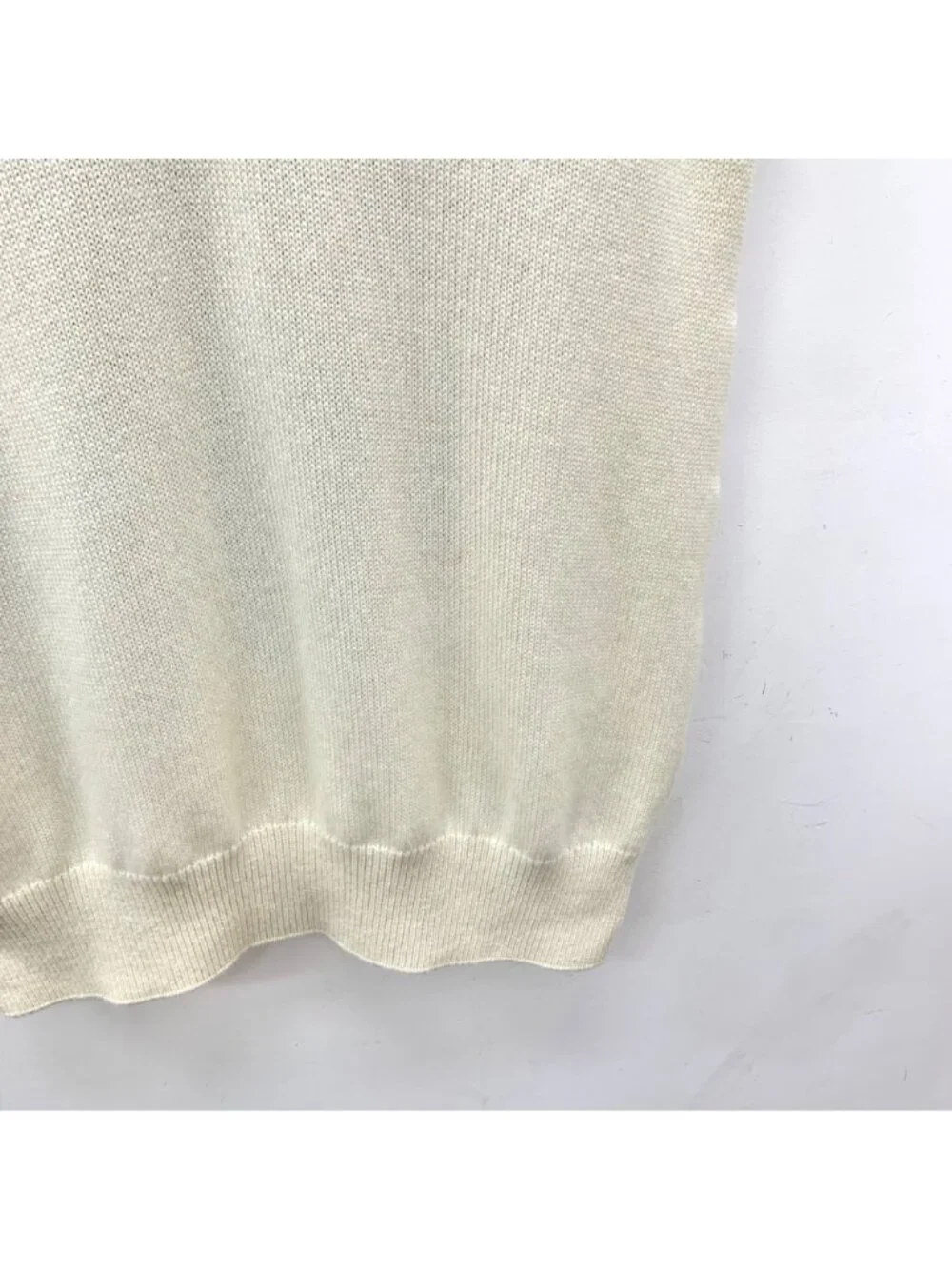 Dior x Travis Scott Collection Beige Cashmere V-Neck Knit Vest
